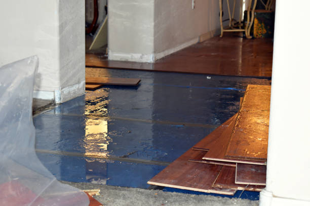 Professional Burst Pipe Cleanup technician working in Midland Park, NJ